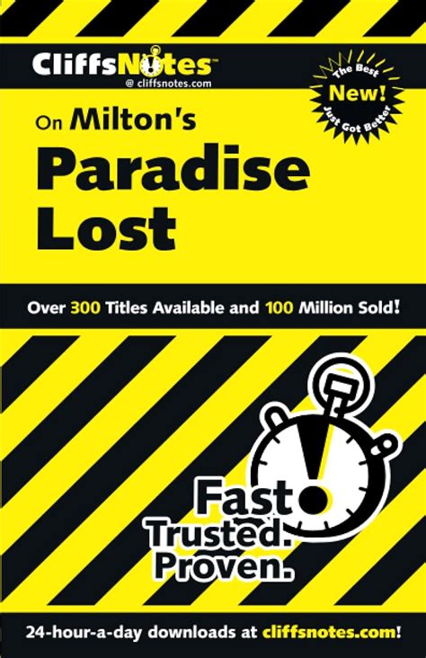 cliffsnotes on miltons paradise lost cliffsnotes literature guides Doc