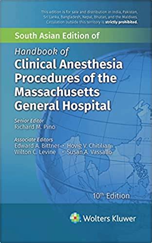clinical anesthesia procedures of the massachusetts general hospital Reader
