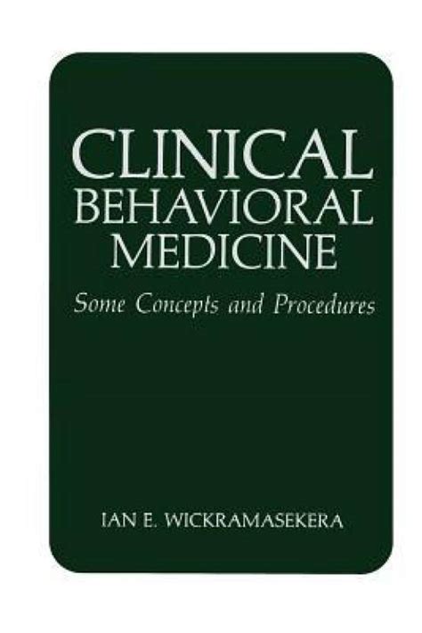 clinical behavioral medicine clinical behavioral medicine Reader