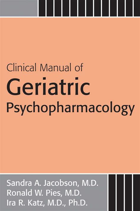 clinical geriatric psychopharmacology Reader