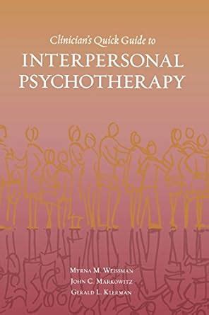 clinicians quick guide to interpersonal psychotherapy Kindle Editon