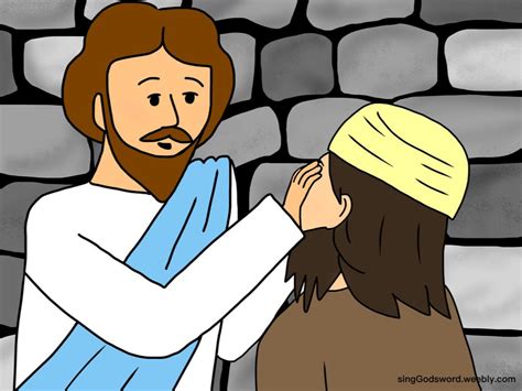 clip art jesus makes blind man see PDF