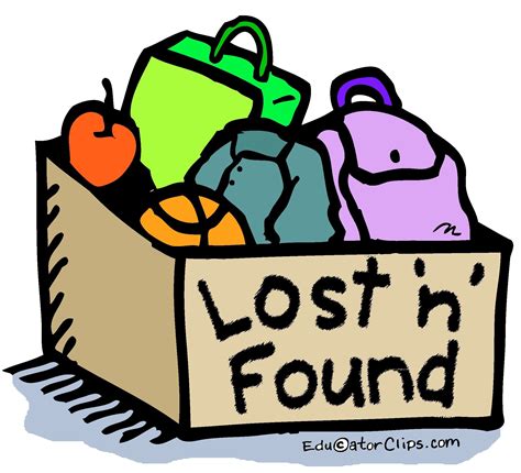 clip art lost and found