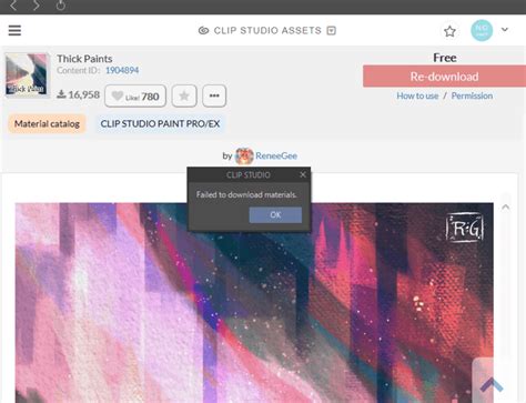 Clip Studio Cannot Delete Material Cataloge