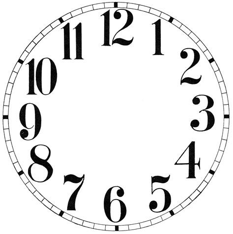 clock face template for Reader