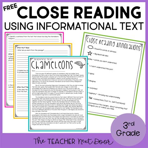 close reading and comprehension of informational text professional books Reader