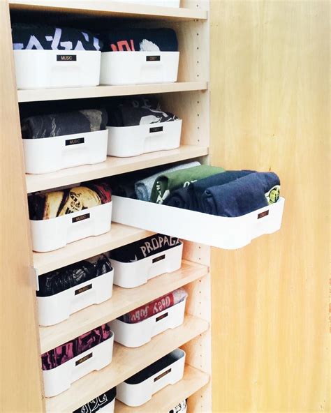 closet t shirt organizer