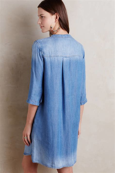 cloth and stone denim shirt dress