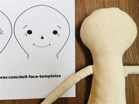 cloth doll face template Kindle Editon