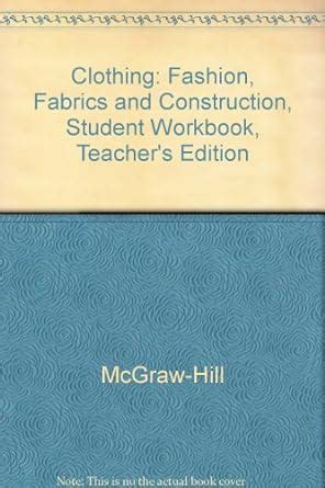 clothing fashion fabrics construction student workbook answers PDF