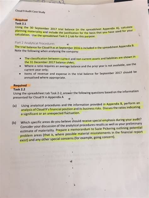 cloud 9 an audit case study answers Reader