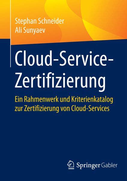 cloud service zertifizierung stephan schneider Kindle Editon