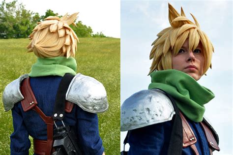 cloud strife wig tutorial