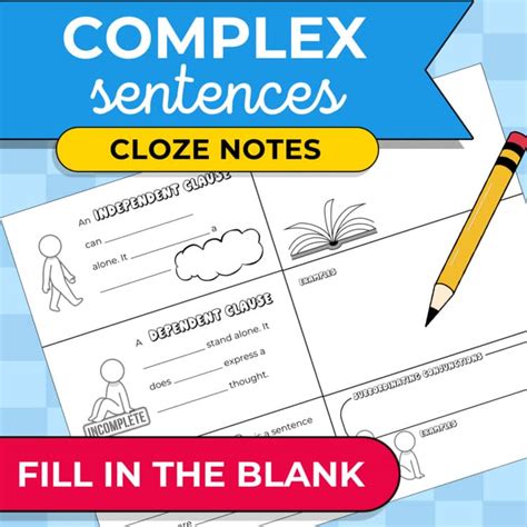 cloze exercise for complex sentences Kindle Editon
