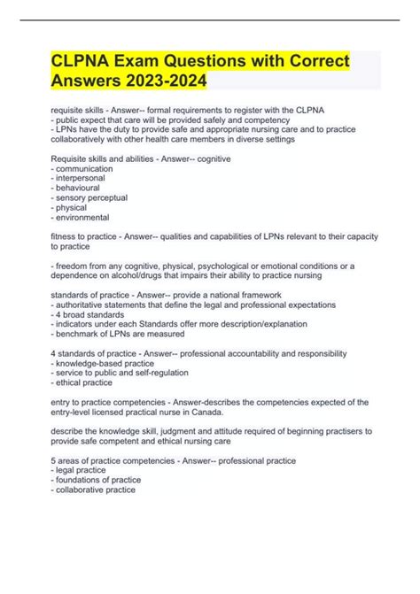 clpna-practice-exam-questions Ebook Doc