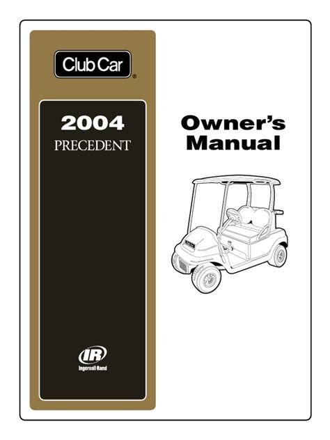 club car owners manual PDF