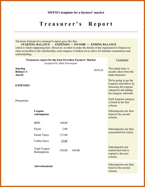 club-treasurer-report-template Ebook Reader