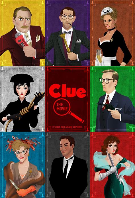 clue movie charcter posters