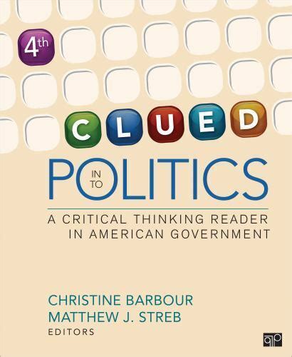 clued in to politics a critical thinking reader in american government PDF