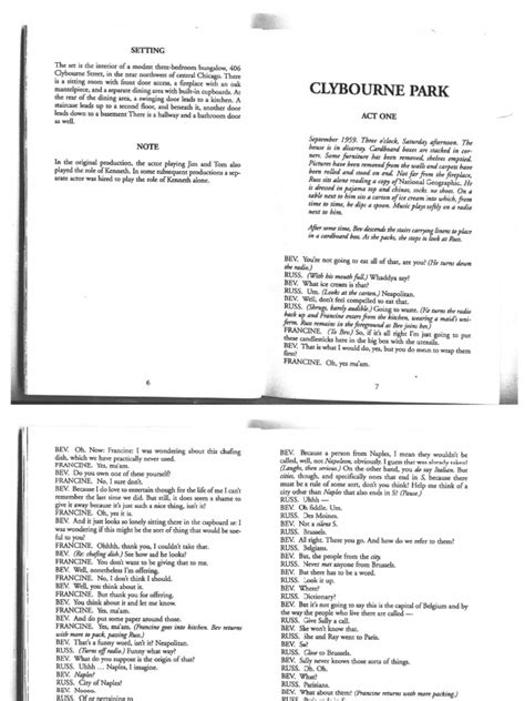 clybourne park script pdf PDF