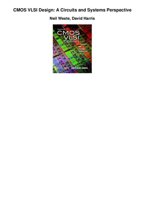 cmos vlsi design weste harris solution manual pdf Kindle Editon