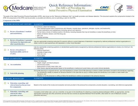 cms quick reference guide preventive services 2013 PDF