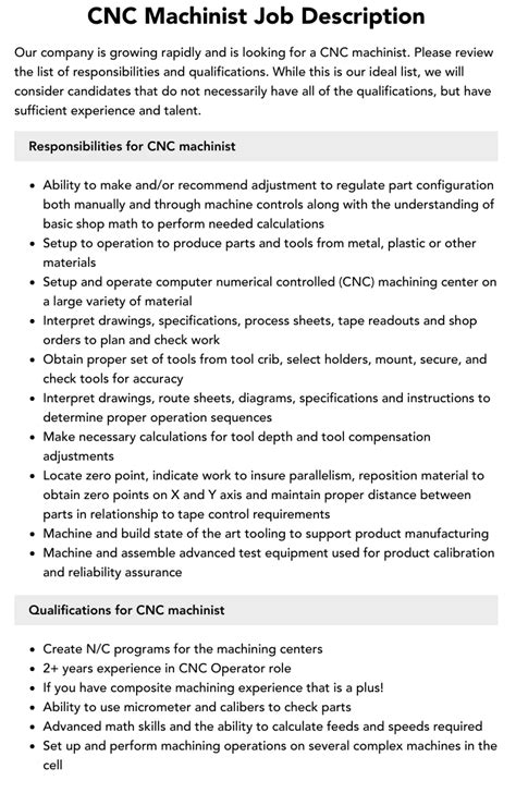 cnc_machinist_job_description_pine_technical_college Ebook Doc