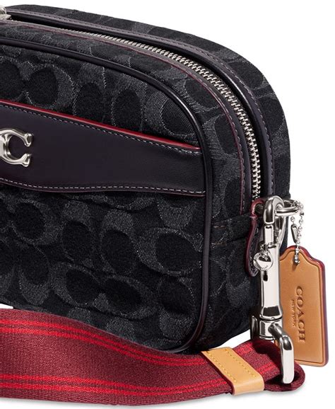 coach denim mini crossbody camera bag