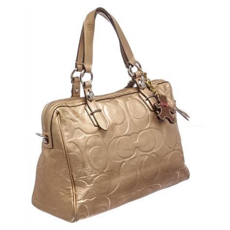 coach gold bag