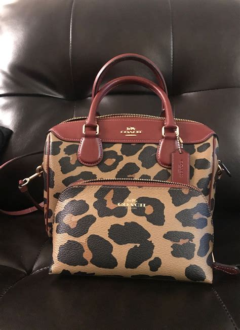 coach purse animal print