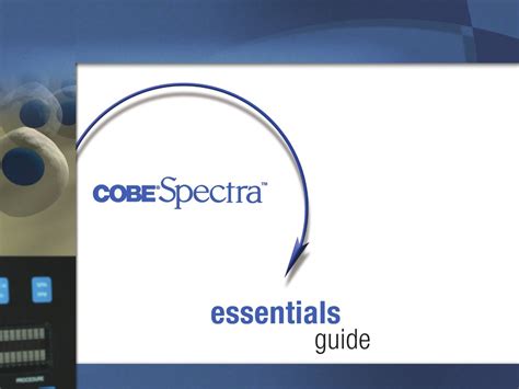 cobe spectra operator manual PDF Kindle Editon