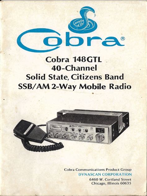 cobra 148 gtl manual Epub