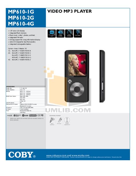 coby 1gb mp3 player manual Reader