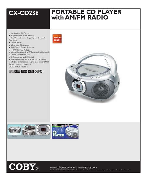 coby cx cd232 boomboxes owners manual Ebook Doc