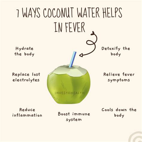 coconut water during cough and fever