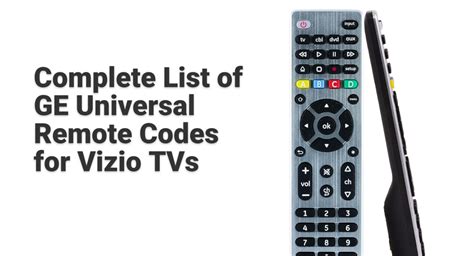 code for vizio smart tv PDF