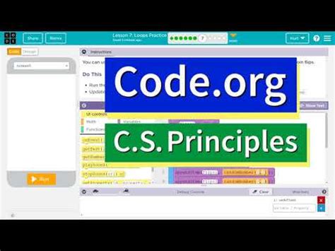 code.org lesson 7.4 loops practice
