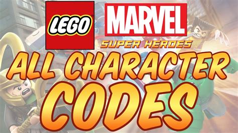 codes in lego marvel superheroes