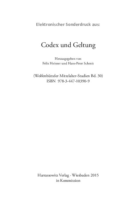 codex geltung felix heinzer Doc