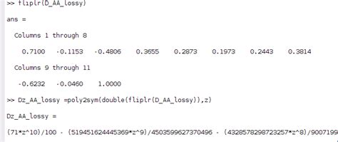 coefficients on symbolic as fractions not deimals