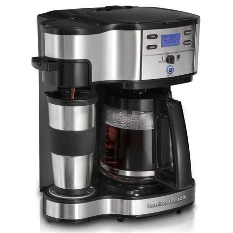 coffee maker with single serve and pot