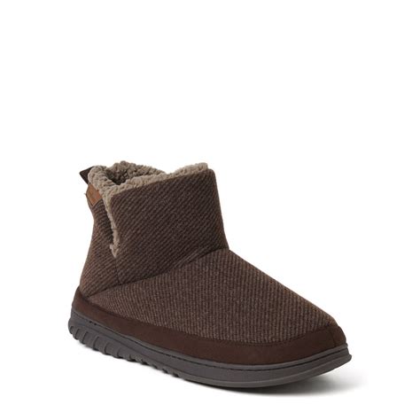 coffee twill dear foam slippers mens