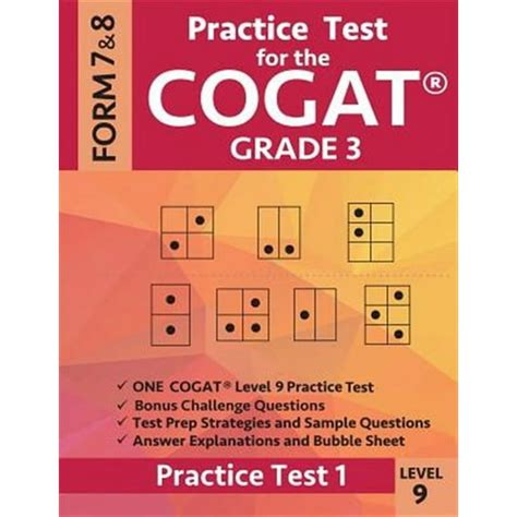 cogat practice test 3rd grade PDF