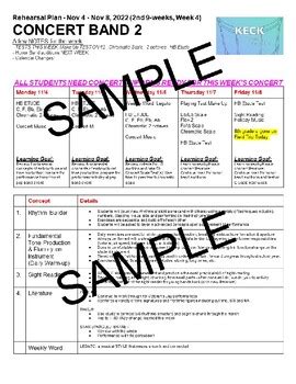 cogic sunshine band lesson plan template PDF