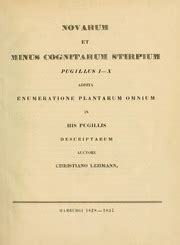 cognitarum stirpium enumeratione plantarum descriptarum Reader