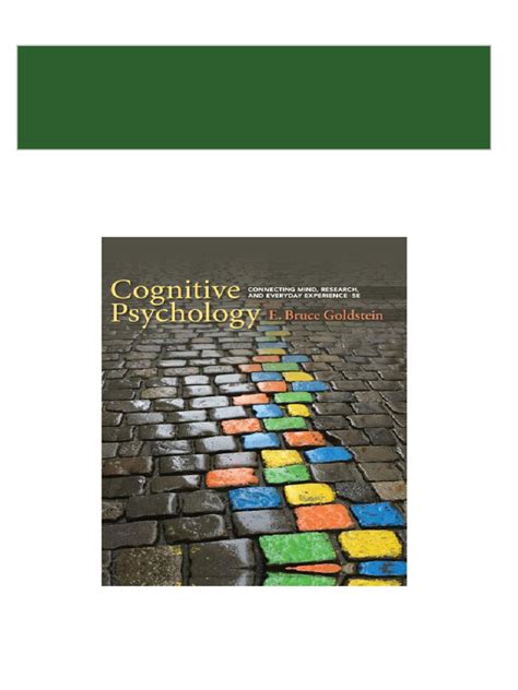 cognitive psychology connecting mind Ebook Doc