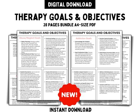 cognitive therapy goals and objectives treatment plans PDF