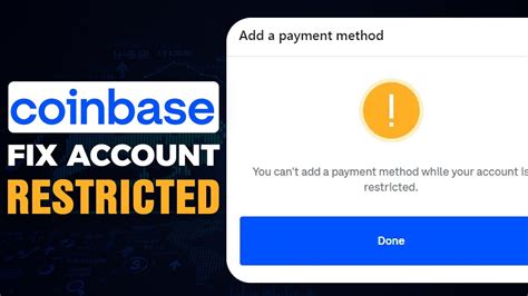 coinbase account restricted