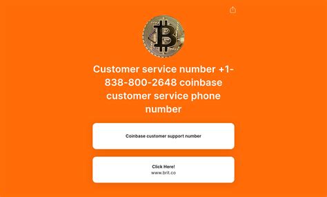 coinbase customer service number