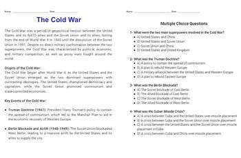 cold war reading guide answers Epub